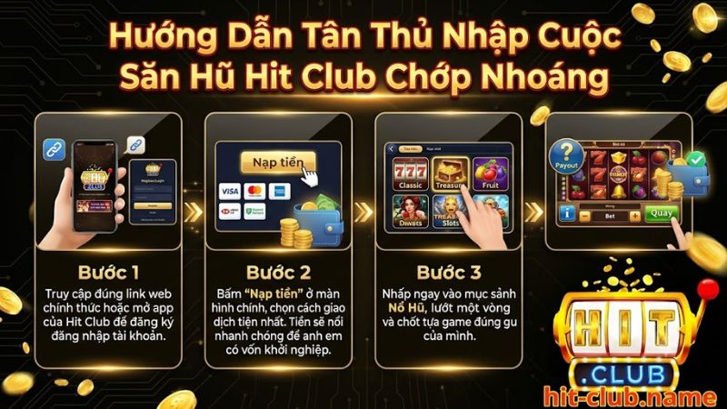Hướng dẫn 4 bước chơi nổ hũ Hit Club nhanh chóng cho người mới Hướng dẫn 4 bước chơi nổ hũ Hit Club nhanh chóng cho người mới
