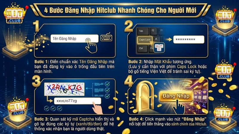 Hướng dẫn 4 bước đăng nhập Hitclub nhanh chóng trên điện thoại và máy tính
