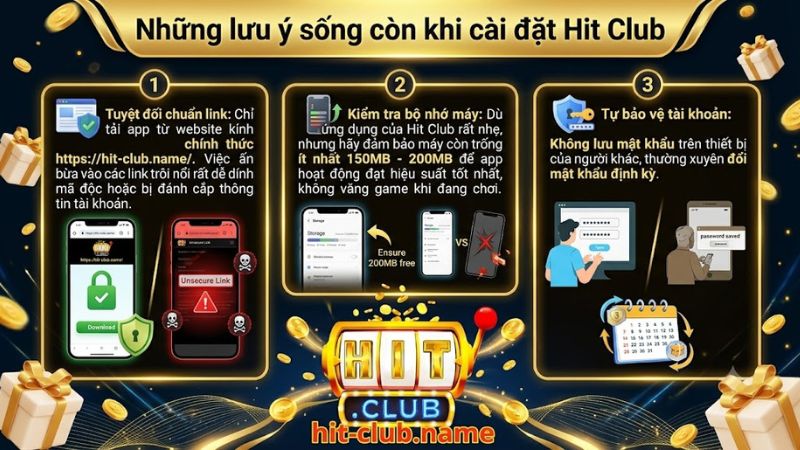Những lưu ý bảo mật quan trọng khi tải cổng game Hitclub về máy